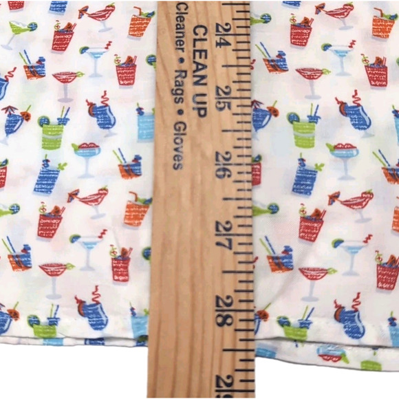 Age Of Wisdom Button Up Shirt Mens M White Multicolor Cocktails Print NEW NWT - Picture 12 of 12